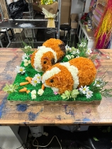Guinea pig, cute, Funeral, sympathy, wreath, tribute, flowers, florist, gravesend, Northfleet, Kent, London, Essex 