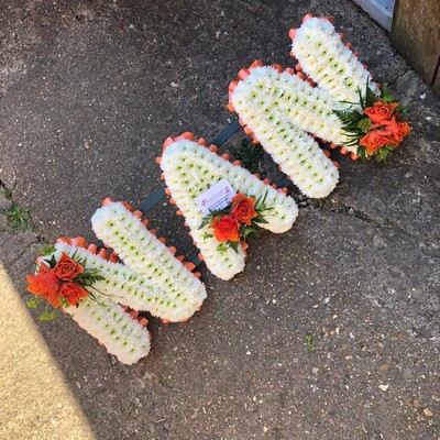 Nan, nanny, grandma, funeral flowers, funeral tribute, letters, Florist, gravesend