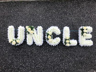 Uncle, letter, funeral, tribute, wreath, flowers, florist, delivery, Gravesend 
