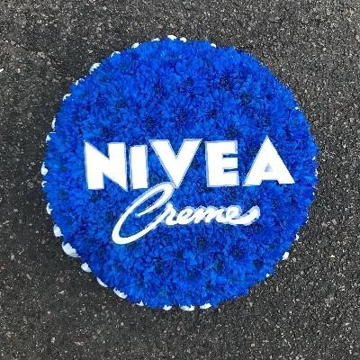 Nivea, creme, Hand, cream, moisturiser, funeral, sympathy, flowers, tribute, wreath, florist, gravesend, Northfleet, Kent, london