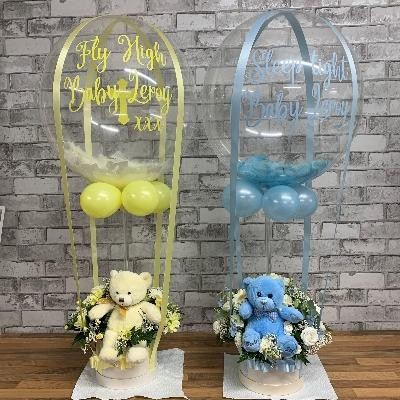 New, Baby, shower, hot air, balloon, gift, funeral, flowers, florist, gravesend, northfleet, kent, wreath, tribute