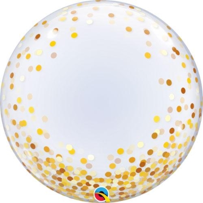 Gold dots bubble balloon