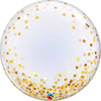 Gold dots bubble balloon