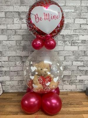 Stuffed, teddy, gift, in a, balloon, gravesend, northfleet, kent, birthday, new baby, valentine’s, Mother’s Day 