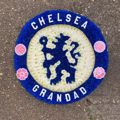 Chelsea, fc, football, lion, logo, badge, round, posy, Funeral, sympathy, wreath, tribute, flowers, florist, gravesend, Northfleet, Kent, london