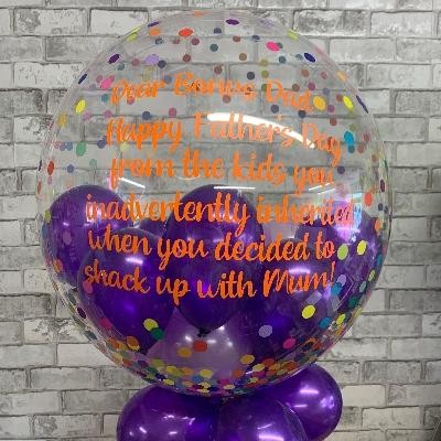 Fathers, day, balloons, gift, dad, delivery, present, gravesend, northfleet, kent, London, step, bonus, dad, bubble, bubblegum 