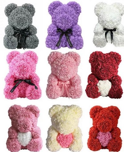 Foam, artificial, rose, teddy, bear, valentines, love, baby, birthday, anniversary, gravesend, kent, northfleet, london