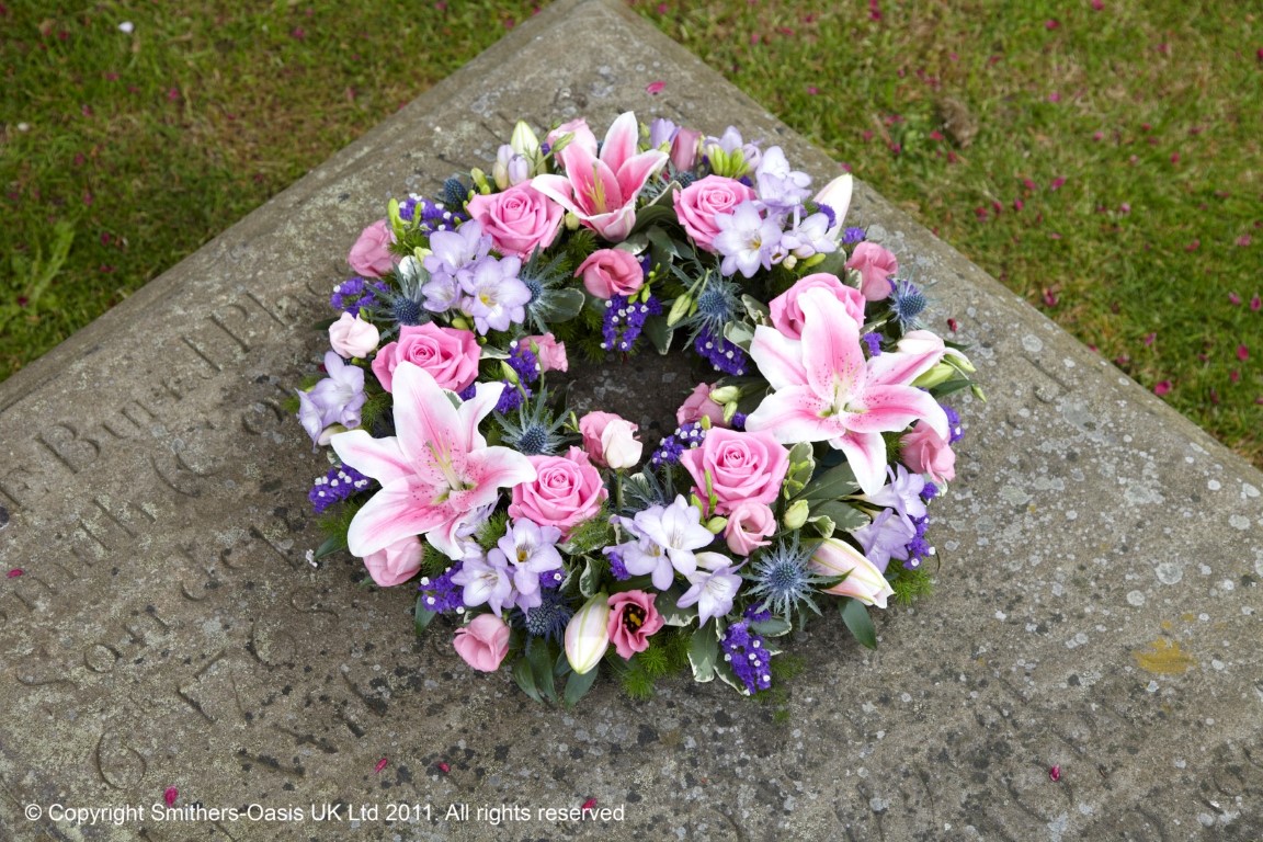 Pastel Lily Wreath