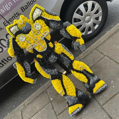 Bumblebee, bumble, bee, transformer, autobot, Funeral, sympathy, wreath, tribute, flowers, florist, gravesend, Northfleet, Kent, London