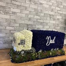 Lorry, truck, 3D, funeral tribute, funeral flowers, florist, gravesend, delivery