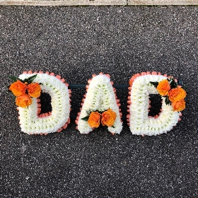 Dad, daddy, father, funeral flowers, funeral tribute, florist, gravesend
