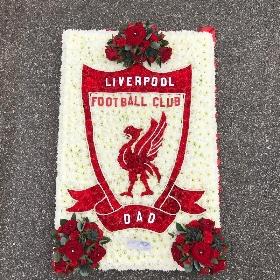 Liverpool, football, logo, club, funeral, flowers, tribute, florist, Gravesend, Kent 