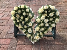 Broken, heart, rose, love, funeral, flowers, tribute, Gravesend, Florist, kent