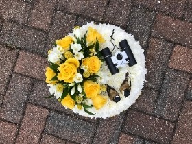 White, posy, theme, funeral, flowers, tribute, Gravesend, Florist, kent