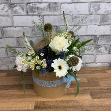 Hatbox, Flower, arrangement, gift, birthday, thank you, Gravesend, Florist, delivery