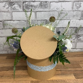 Hatbox, Flower, arrangement, gift, birthday, thank you, Gravesend, Florist, delivery
