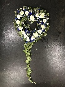 Heart, ivy, coffin, wreath, tribute, funeral, sympathy, flowers, florist, gravesend, Northfleet, Kent, london