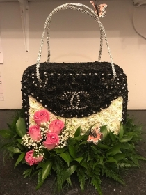 Chanel, handbag, Funeral, sympathy, wreath, tribute, flowers, florist, gravesend, Northfleet, Kent, london
