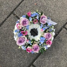 Pastel, pretty, vibrant, bright, Funeral, sympathy, wreath, tribute, flowers, florist, gravesend, Northfleet, Kent, london