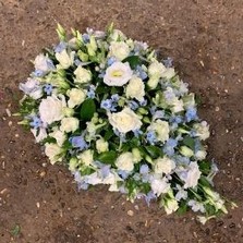 Baby, coffin, spray, small, tiny, coffin,spray, funeral, tribute, flowers, florist, gravesend, northfleet, kent