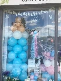 Baby, bottle, balloon, shower, newborn, gender, reveal, gift, gravesend, northfleet, florist, kent