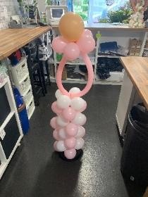 Dummy, balloon, baby, shower, newborn, christening, gravesend, northfleet, kent, florist