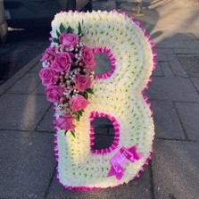 Large, big, huge, xl, letter, letters, name, word, funeral, flowers, tribute, wreath, gypsy, traveller, gravesend, northfleet, kent, florist, 