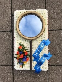 Sherlock, Holmes, Watson, magnifying, spy, glass, funeral, flowers, wreath, tribute, florist, gravesend, northfleet, kent, london