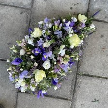 Purple, white, spray, Funeral, sympathy, wreath, tribute, flowers, florist, gravesend, Northfleet, Kent, london