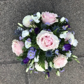 Pink, purple, white, posy, arrangement, Funeral, sympathy, wreath, tribute, flowers, florist, gravesend, Northfleet, Kent, london