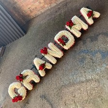 Gran, grandma, granny, grandmother, letters, word, Funeral, sympathy, wreath, tribute, flowers, florist, gravesend, Northfleet, Kent, london