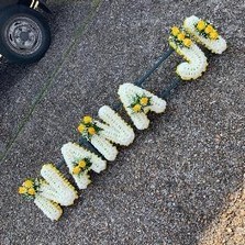 Nana, nana JI, letters, word, Sikh, funeral, tribute, Indian, wreath, flowers, florist, gravesend, northfleet, guru, Nanak, gurdwara, kent, london