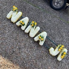 Nana, nana JI, letters, word, Sikh, funeral, tribute, Indian, wreath, flowers, florist, gravesend, northfleet, guru, Nanak, gurdwara, kent, london