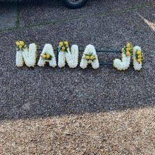 Nana, nana JI, letters, word, Sikh, funeral, tribute, Indian, wreath, flowers, florist, gravesend, northfleet, guru, Nanak, gurdwara, kent, london