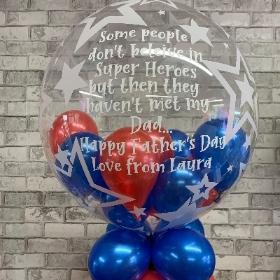 Fathers, day, balloons, gift, dad, delivery, present, gravesend, northfleet, kent, London, bubble, bubblegum, superhero, dad 