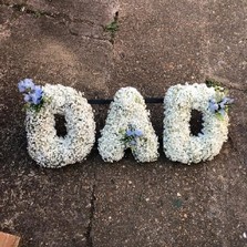 Gypsophila, gypsy, gyp, letter, letters, word, Funeral, sympathy, wreath, tribute, flowers, florist, gravesend, Northfleet, Kent, london