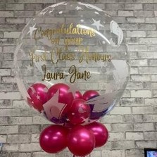 Graduation, congratulations, bubble, bubblegum, balloon, gift, delivery, gravesend, northfleet, kent, london, florist