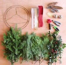 Diy, wreath, making, kit, classes, workshop, Christmas, festive, natural, gravesend, northfleet, kent, London