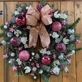 Pink glitz wreath