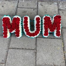 Rose, letter, word, Funeral, sympathy, wreath, tribute, flowers, florist, gravesend, Northfleet, Kent, london