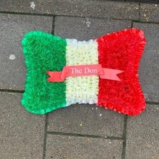 Italian, flag, pillow, Funeral, sympathy, wreath, tribute, flowers, florist, gravesend, Northfleet, Kent, london