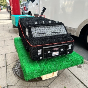 Black, gmc, van, a-team, Funeral, sympathy, wreath, tribute, flowers, florist, gravesend, Northfleet, Kent, London, Essex 