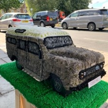 Landrover, defender, Funeral, sympathy, wreath, tribute, flowers, florist, gravesend, Northfleet, Kent, London, Essex 