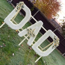 3ft, 36”, xl, dad, letters, word, gypsy, traveller, Funeral, sympathy, wreath, tribute, flowers, florist, gravesend, Northfleet, Kent, London, Essex 