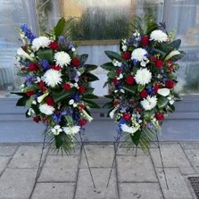 Standing, spray, American, church, decor, Funeral, sympathy, wreath, tribute, flowers, florist, gravesend, Northfleet, Kent, London