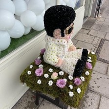 Elvis, Presley, king, music, singer, 3D, Funeral, sympathy, wreath, tribute, flowers, florist, gravesend, Northfleet, Kent, London