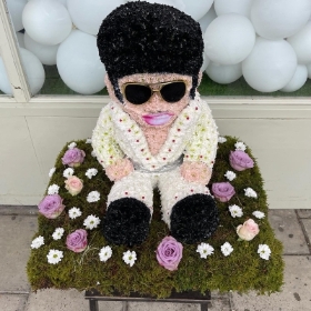 Elvis, Presley, king, music, singer, 3D, Funeral, sympathy, wreath, tribute, flowers, florist, gravesend, Northfleet, Kent, London