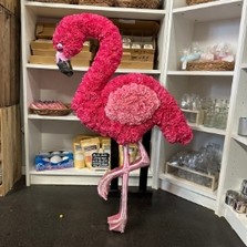 Pink, flamingo, bird, Funeral, sympathy, wreath, tribute, flowers, florist, gravesend, Northfleet, Kent, London, Essex 