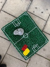 Soccer, football, pitch, whistle, red, yellow, card, referee, Funeral, sympathy, wreath, tribute, flowers, florist, gravesend, Northfleet, Kent, London, Essex 