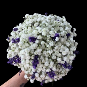 Gypsophila & lavender bouquet